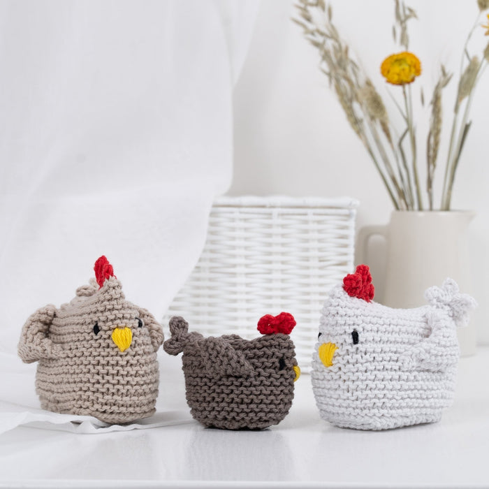 The Hen & Chick Beginner Knitting Kit - Wool Couture