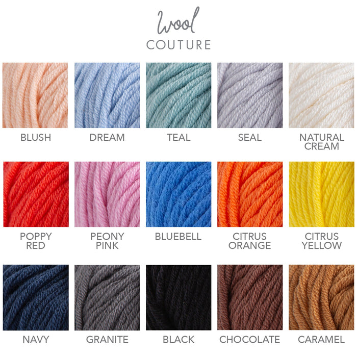 Toddler Colour Block Cardigan Knitting Kit - Wool Couture