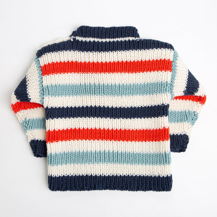 Toddler Striped Jumper Knitting Kit - Wool Couture