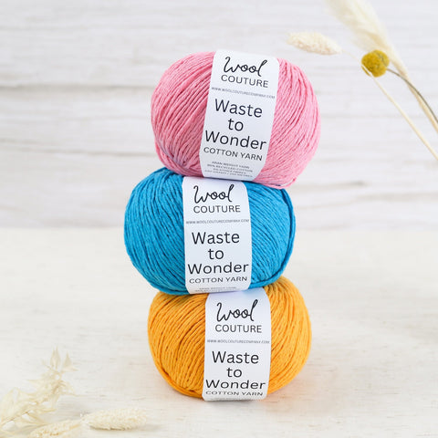 Waste to Wonder Cotton Yarn 100g Ball - Wool Couture