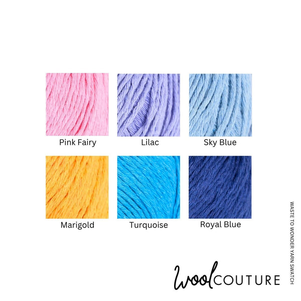 Waste to Wonder Cotton Yarn 100g Ball - Wool Couture
