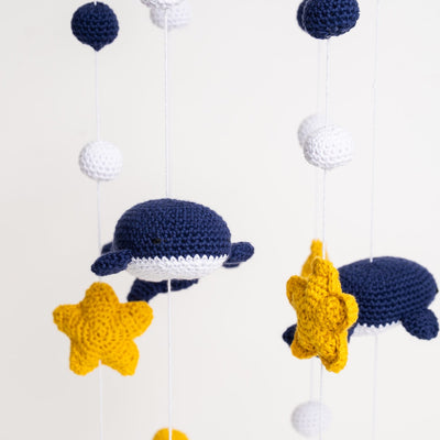 Whale & Starfish Baby Mobile Crochet Kit - Wool Couture