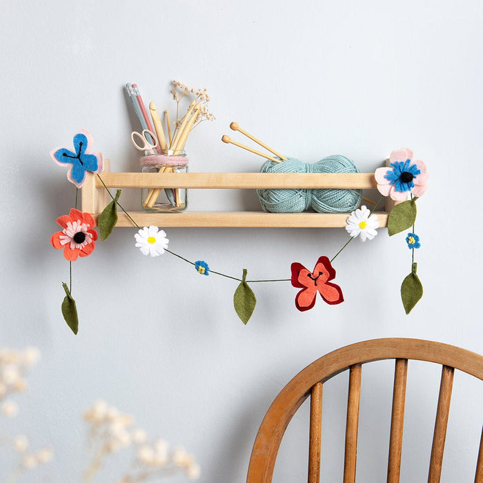 Wildflower Garland Felt Craft Kit - Wool Couture