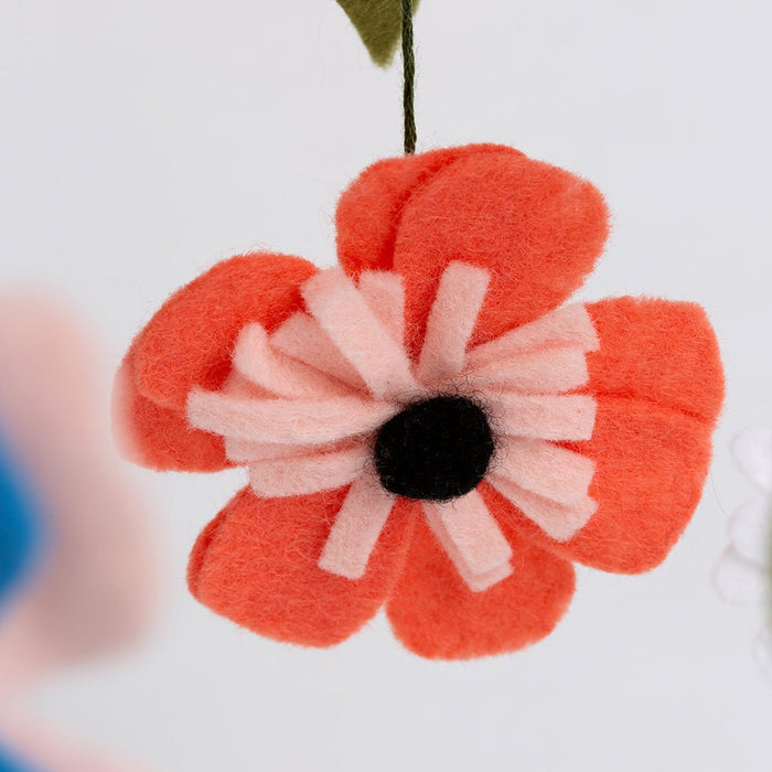Wildflower Mobile Felt Craft Kit - Wool Couture