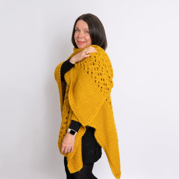 Winter Shawl Knitting Kit - Wool Couture