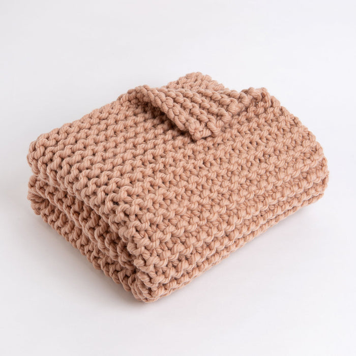 Wrap Up Blanket Knitting Kit - 2 in 1 Beginner Pattern - Wool Couture