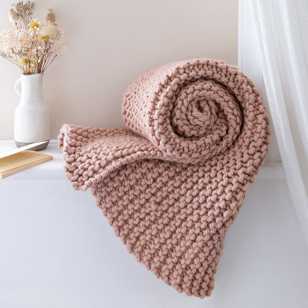 Wrap Up Blanket Knitting Kit - 2 in 1 Beginner Pattern - Wool Couture