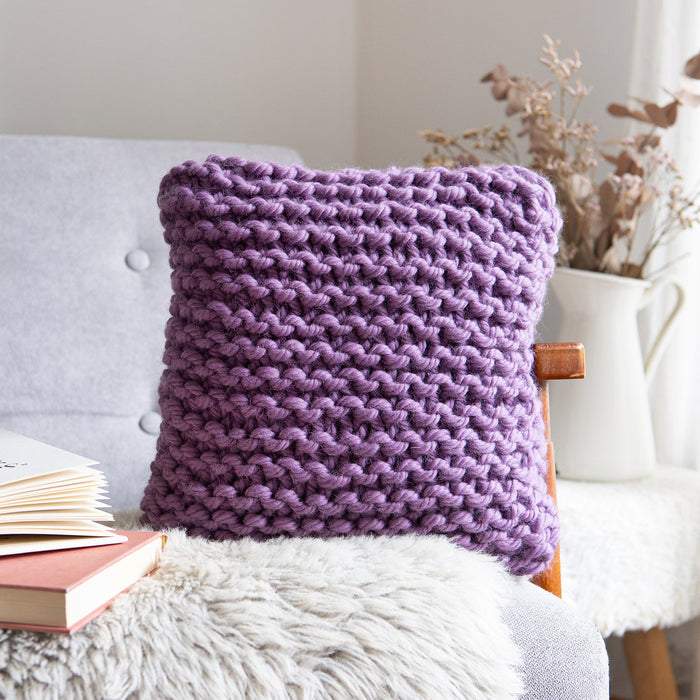Wrap Up Cushion Knitting Kit - 2 in 1 Beginner Pattern - Wool Couture
