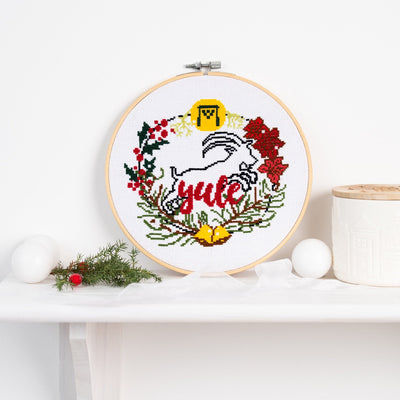 Yule Cross Stitch Kit - Wool Couture