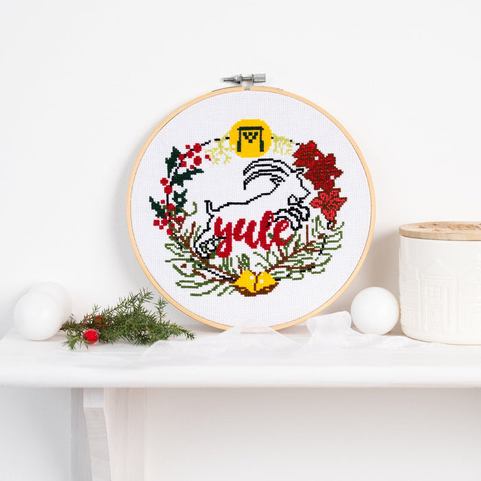 Yule Cross Stitch Kit - Wool Couture