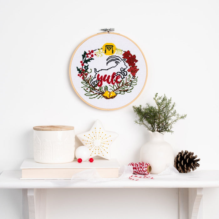 Yule Cross Stitch Kit - Wool Couture