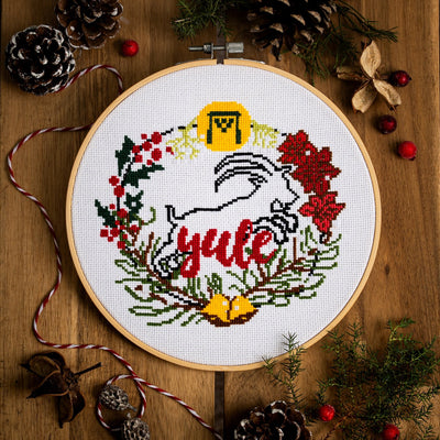 Yule Cross Stitch Kit - Wool Couture