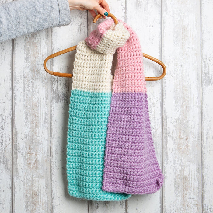 Accessories Crochet Kit - Pastel Dreams Scarf - Wool Couture