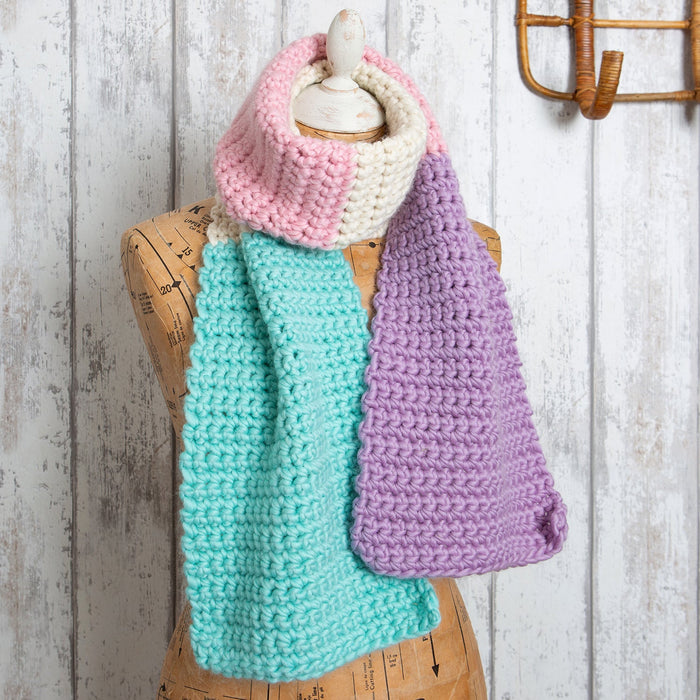 Accessories Crochet Kit - Pastel Dreams Scarf - Wool Couture