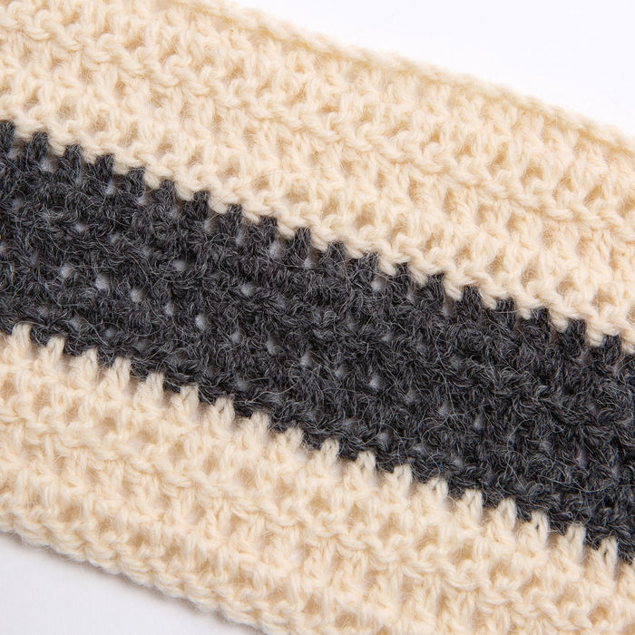 Accessories Crochet Kit - Striped Alpaca Scarf - Wool Couture