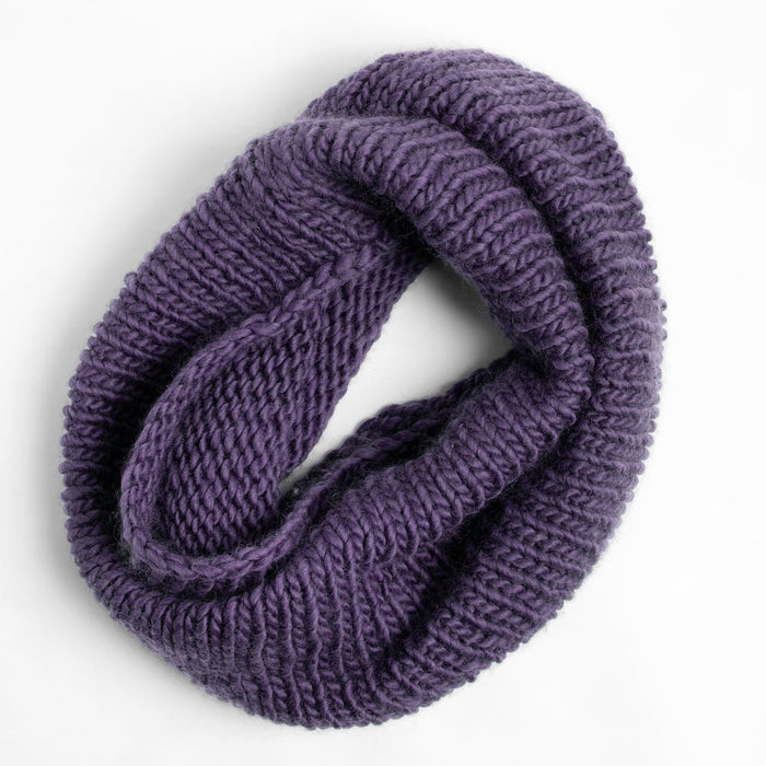 Accessories Knitting Kit - Absolute Beginners Heather Snood - Wool Couture