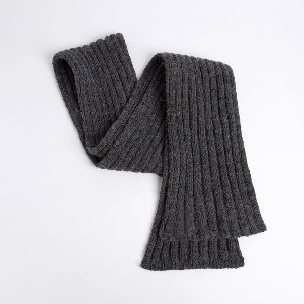 Accessories Knitting Kit - Alpaca Scarf Granite Grey - Wool Couture