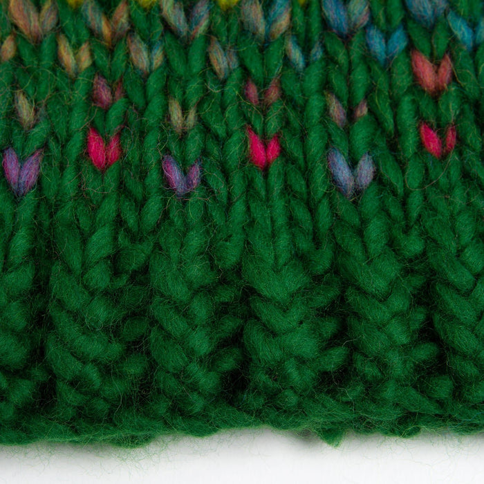 Accessories Knitting Kit - Ellie Hat Forest Green - Wool Couture