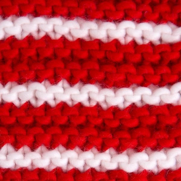 Adult Candy Cane Scarf Knitting Kit - Wool Couture