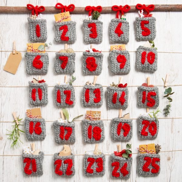 Advent Calendar Pockets Knitting Kit - Wool Couture