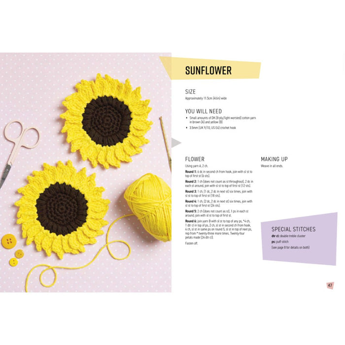 All-New Twenty To Make: Flowers To Crochet Book - Sarah-Jane Hicks - Wool Couture