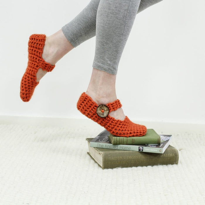 Amy Slippers Crochet Kit - Wool Couture