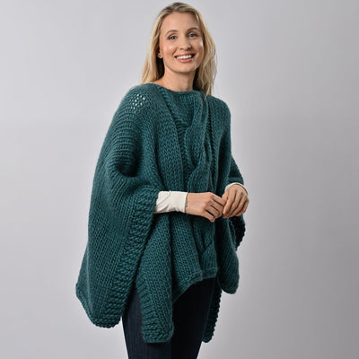 Anna Lou Poncho Knitting Kit - Wool Couture