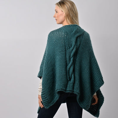 Anna Lou Poncho Knitting Kit - Wool Couture