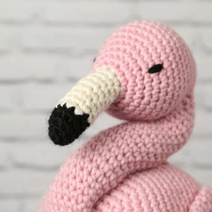 April the Giant Flamingo Crochet Kit - Wool Couture