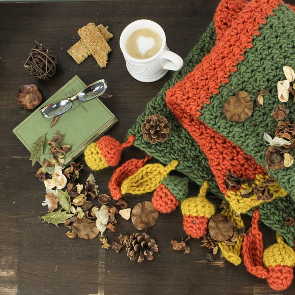 Autumn Fall Blanket Crochet Kit - Wool Couture