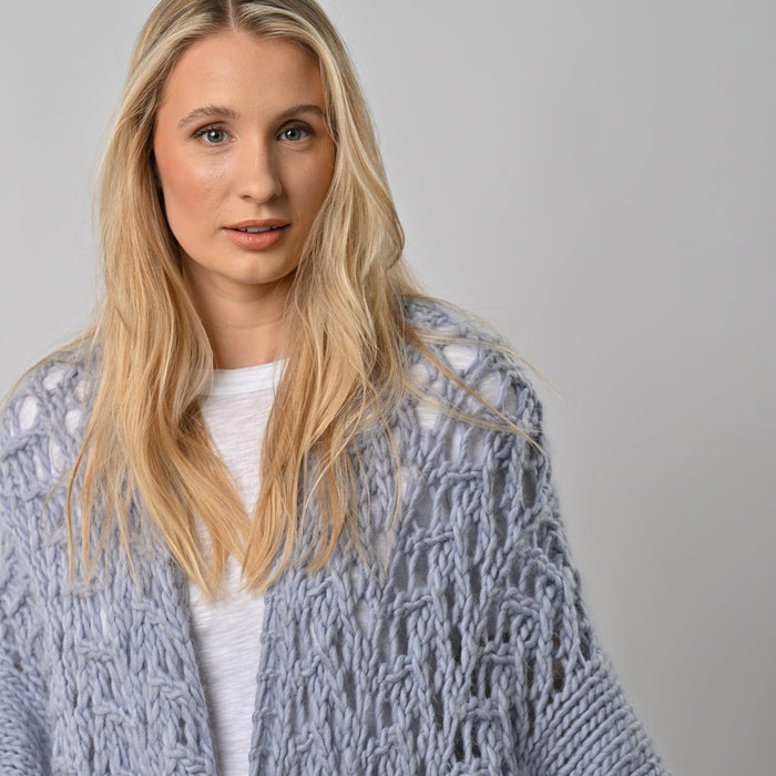 Aveline Poncho Shawl Knitting Kit - Wool Couture