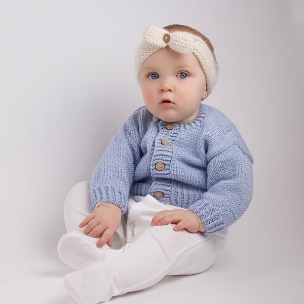 Baby Cardigan Knitting Kit - Wool Couture