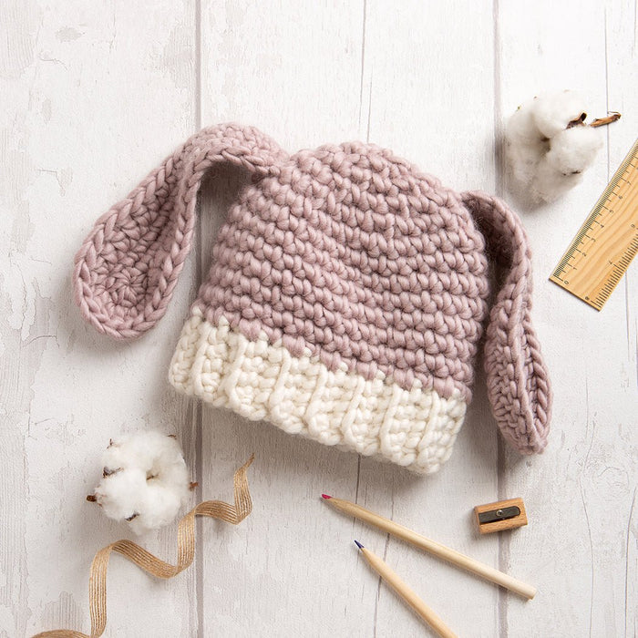 Baby / Child Bunny Hat Crochet Kit - Wool Couture