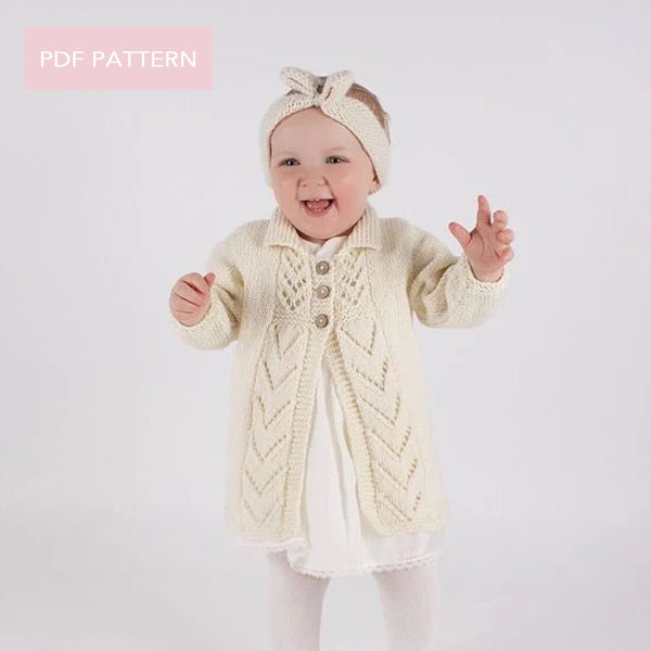 Baby Coat Knitting Pattern PDF - Wool Couture