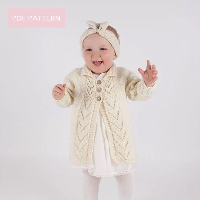 Baby Coat Knitting Pattern PDF - Wool Couture