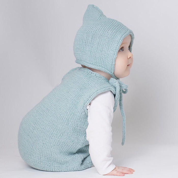 Baby Knitting PDF Pattern - Pinafore - Wool Couture