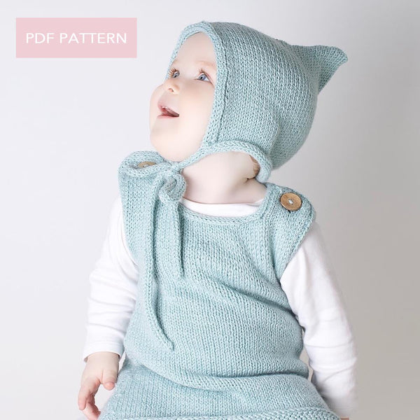 Baby Knitting PDF Pattern - Pixie Hat - Wool Couture