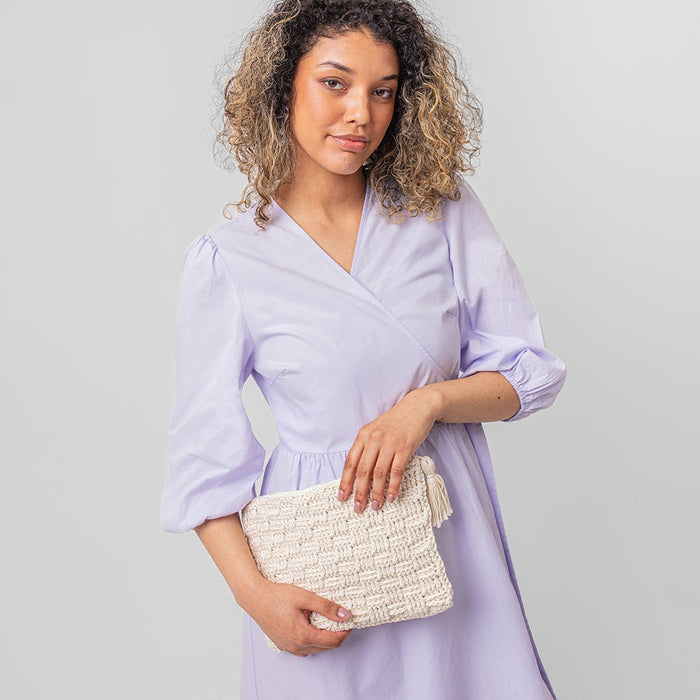 Basketweave Clutch Bag Crochet Kit - Wool Couture