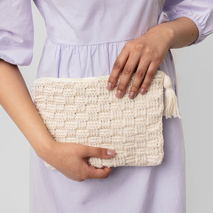 Basketweave Clutch Bag Crochet Kit - Wool Couture