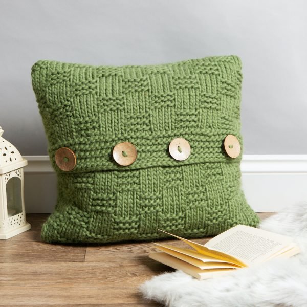 Basketweave Cushion Knitting Kit - Wool Couture