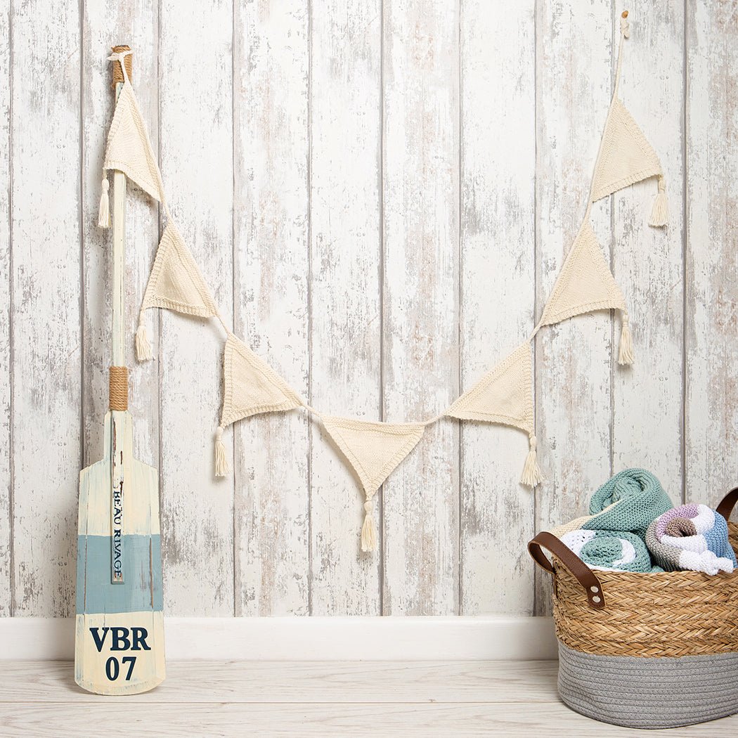 Knitted christmas bunting
