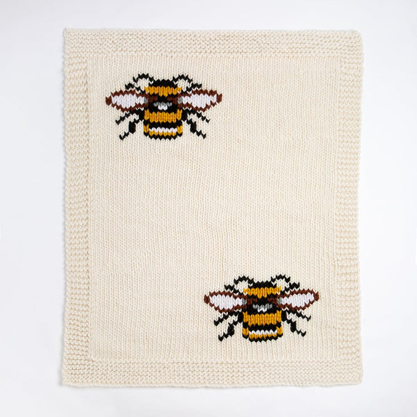 Bee Blanket - Knitting Kit - Wool Couture