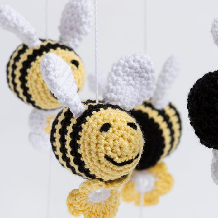 Bee Nursery Mobile Crochet Kit - Wool Couture