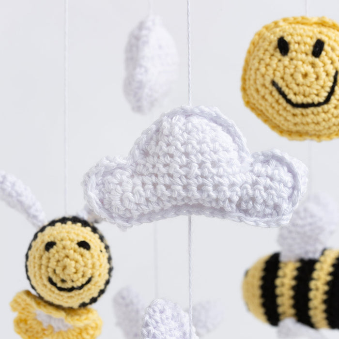 Bee Nursery Mobile Crochet Kit - Wool Couture