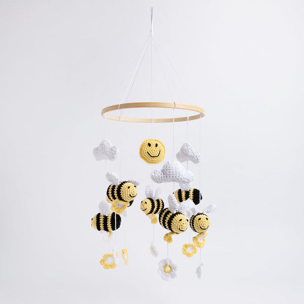 Bee Nursery Mobile Crochet Kit - Wool Couture