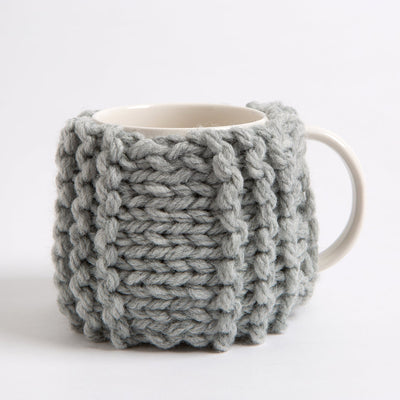 Beginner Ribbed Cup Cosy - Knitting Kit - Wool Couture