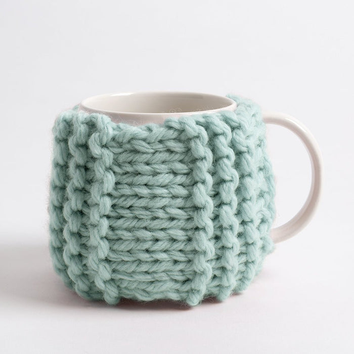 Beginner Ribbed Cup Cosy - Knitting Kit - Wool Couture