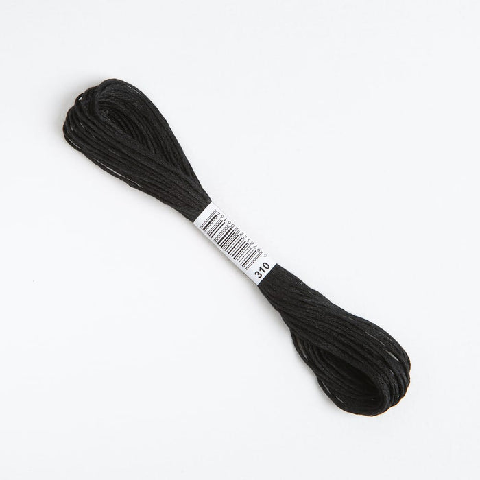Black Embroidery Thread Floss 310 - Wool Couture