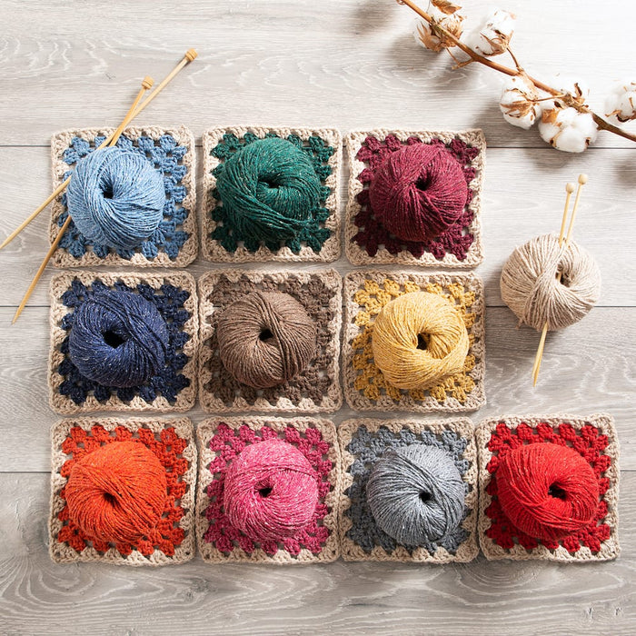 Blanket Knitting Kit - Misty Rainbow - Wool Couture