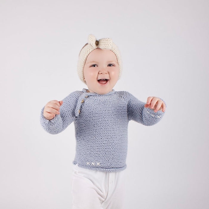 Blossom Jumper Baby Knitting Kit - Wool Couture